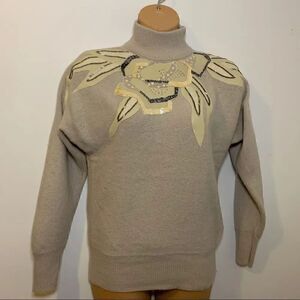 Vtg Lindsey Blake 80s Lambswool Angora Sweater M
